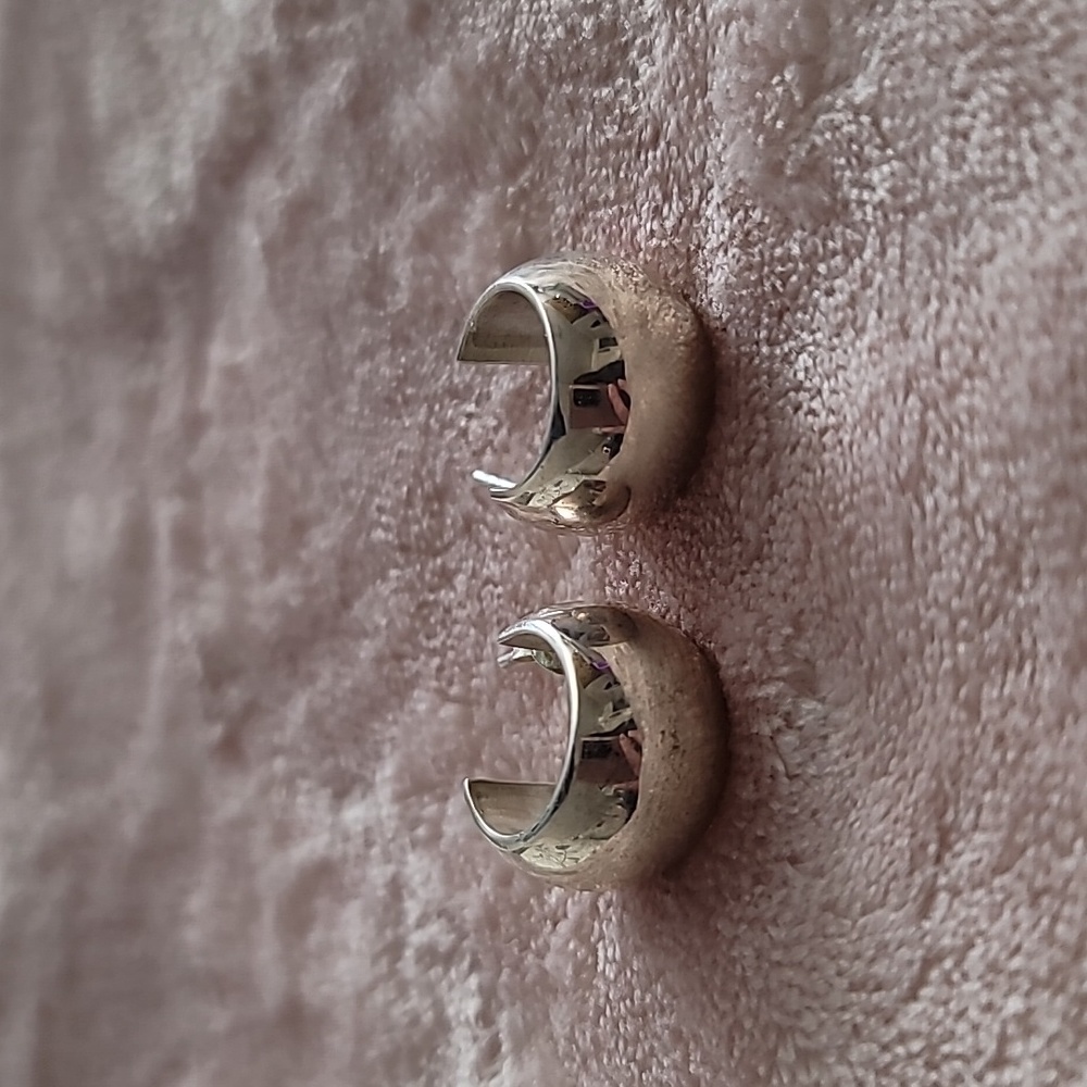 Solid Sterling Silver Earrings - image 2